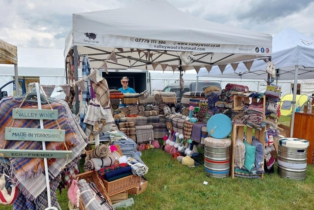 Valley Wool stall at the festival.