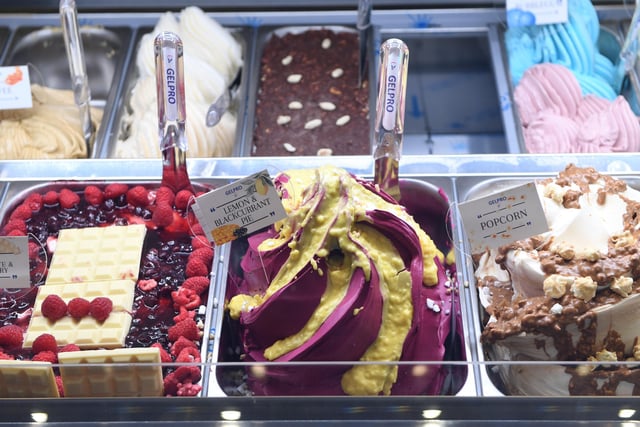 There are plenty of different and interesting ice cream flavours on display at the show