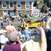 Flashback to Knaresborough Bed Race 2023 - The parade of bed race teams makes its way down the High Street in Knaresborough. (Picture taken by Yorkshire Post Photographer Simon Hulme)