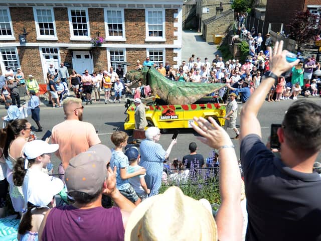 Flashback to Knaresborough Bed Race 2023 - The parade of bed race teams makes its way down the High Street in Knaresborough. (Picture taken by Yorkshire Post Photographer Simon Hulme)