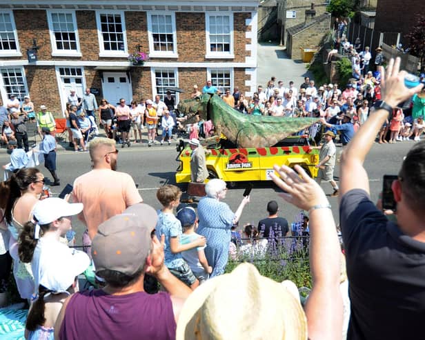 Flashback to Knaresborough Bed Race 2023 - The parade of bed race teams makes its way down the High Street in Knaresborough. (Picture taken by Yorkshire Post Photographer Simon Hulme)
