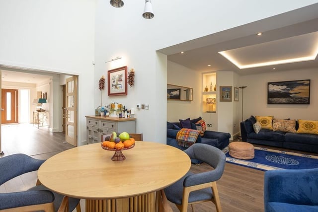 The ground floor open plan arrangement as seen from another angle.