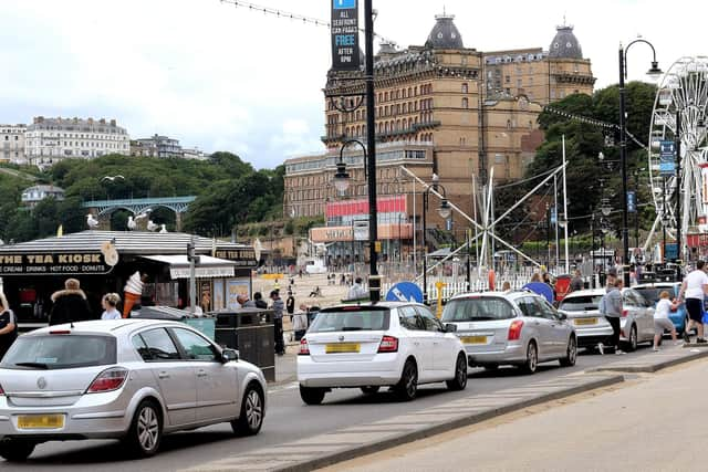 Traffic congestion in Scarborough.