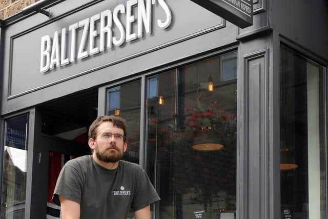 Paul Rawlinson, owner of Baltzersen's cafe in Harrogate, says its neighbouring coffee shop, which opened in 2018, is up for rent.