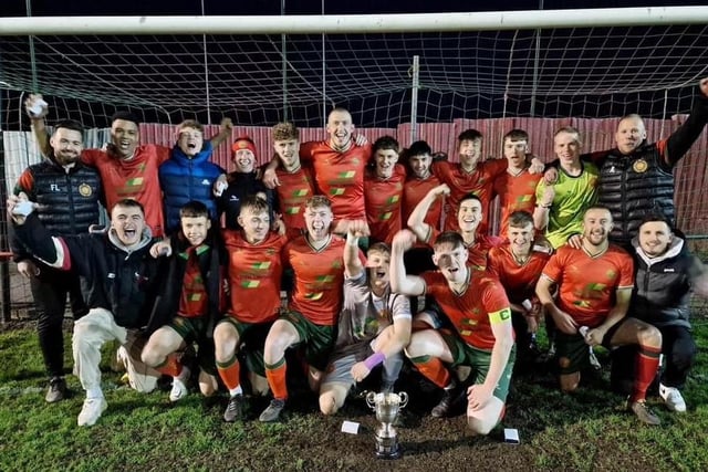 Harrogate Railway Athletic Football Club Reserves - West Yorkshire Division One Champions and Whitworth Cup winners