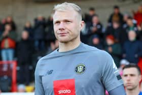 Harrogate Town goalkeeper Jonathan Mitchell has suffered an injury in training. Pictures: Matt Kirkham