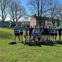 The under-14s team sporting their fresh new kit for the season