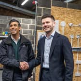 York & North Yorkshire Mayoral candidate Keane Duncan with Prime Minister Rishi Sunak. Mr Duncan has announced plans to build ‘Half-Price Homes’ to help more first-time buyers get on the housing ladder. (Picture contributed)