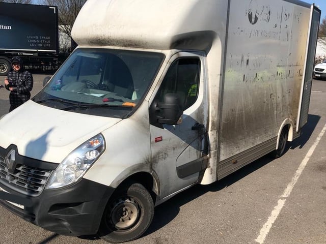 The DRPU tweeted: “ Tyres a theme today. Your only contact with the road surface and drivers content to drive around on low tread. This van also has no MOT.”