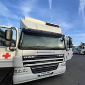 Part of the Yorkshire Aid Convoy which will see 11 vehicles set off from at Bramham on a 3,000-mile round-trip to Ukraine full of humanitarian aid.
