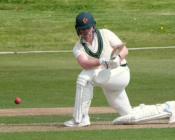 Jordan Sleightholme top-scored in Harrogate CC 2nds' victory over Sheriff Hutton Bridge 2nd XV. Picture: Richard Bown