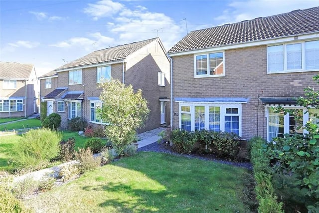 This two bedroom and one bathroom end terrace house is for sale with Bridgfords for £220,000