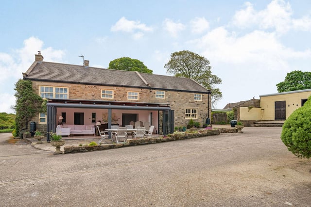 A rear view of the appealing property.