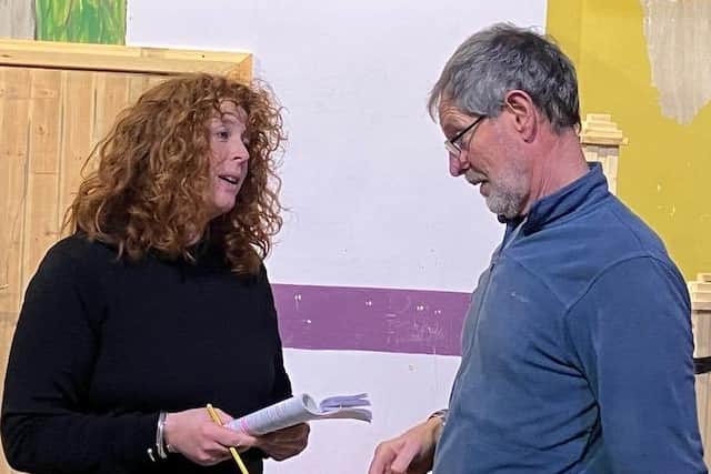 Pateley Bridge Dramatic Society in rehearsals ahead of the re-opening