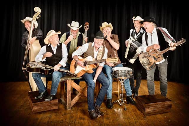 Paul Young, pictured centre, with the Tex Mex band Los Pacaminos who played in Harrogate at the Warehouse in 2017.