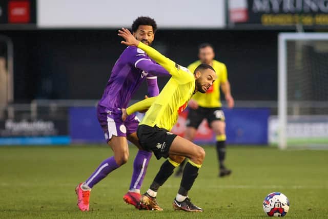 Harrogate Town had to rely on their battling qualities during Saturday's 1-1 League Two draw with Stevenage.