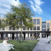 Vision of a state of the art future - An artist's impression of how Harrogate College's new main building will look after its £20m rebuild. (Picture contributed)