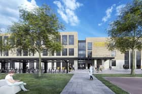 Vision of a state of the art future - An artist's impression of how Harrogate College's new main building will look after its £20m rebuild. (Picture contributed)