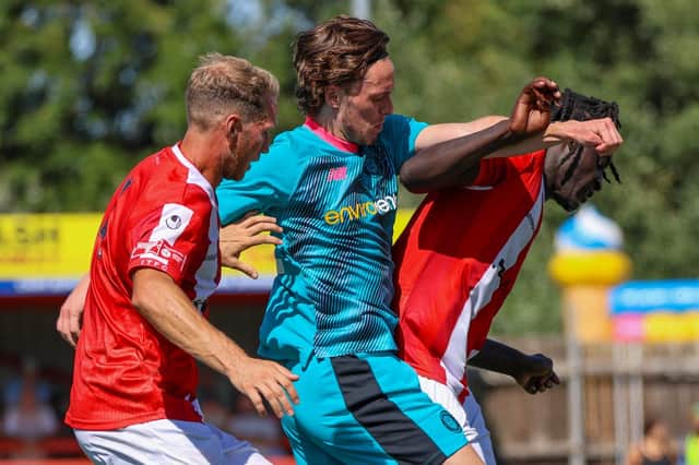 Harrogate Town winger Reece Smith in action during Saturday's pre-season friendly at Ilkeston. Pictures: Harrogate Town AFC