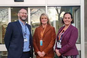 Major new £20m education project - Harrogate College Principal Danny Wild with Councillor Annabel Wilkinson and Amanda Newbold from North Yorkshire Council. (Picture contributed)