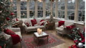 Transform your conservatory into a cosy Christmas living space.