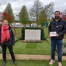 Harrogate Spring Flower Show award - Gardener Helen Gregory and Head Gardener Tim Lambert at the Commonwealth War Graves Commission show garden. (Picture contributed)