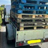 A man has been arrested for drug driving after police stopped a vehicle with an ‘insecure load’ in Harrogate