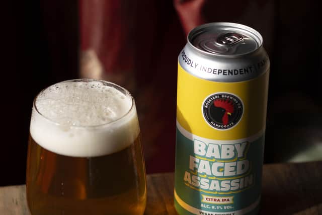 Rooster’s Brewing Co’s Baby-Faced Assassin is now available in 50 Sainsbury’ stores across Yorkshire and the North East. (Picture contributed)