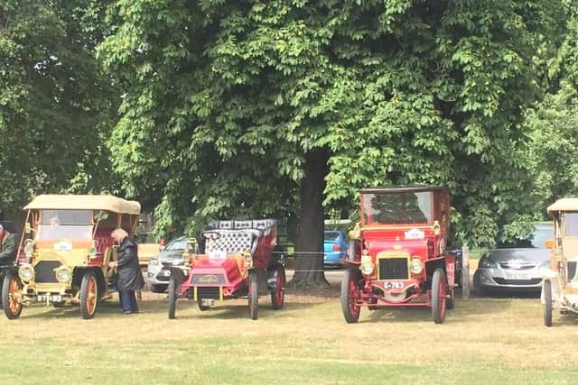 Vintage cars at Thorp Perrow at a previous event