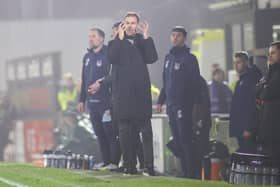 Harrogate Town manager Simon Weaver saw his team suffer a fifth consecutive loss when they went down 2-1 at Grimsby on Boxing Day. Pictures: Matt Kirkham