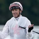 Frankie Dettori celebrates yet another win at York Racecourse. Picture: Alan Crowhurst/Getty Images