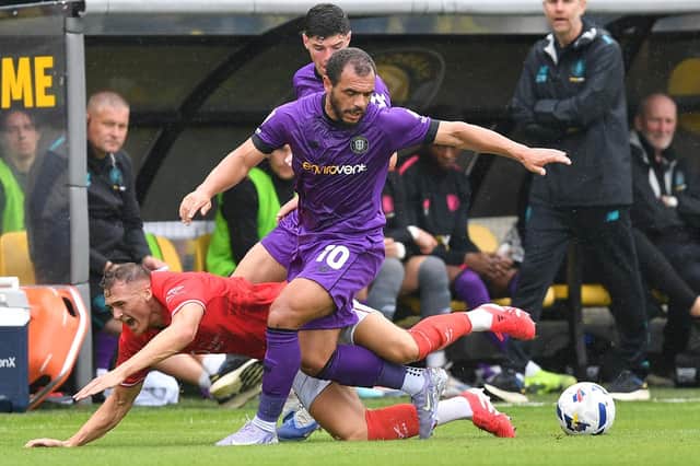 Harrogate Town were beaten 3-0 at home by Barnsley in their penultimate pre-season outing. Pictures: Ian Lyall/ProSportsImages