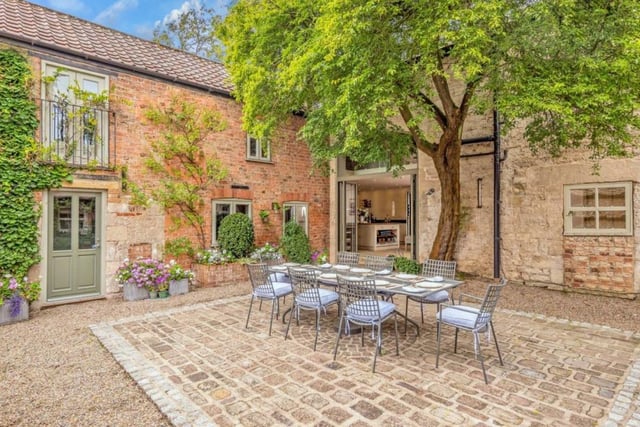 A continental style courtyard is ideal for outdoor entertaining.