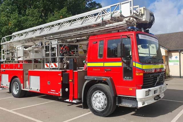 Pictured: One of two fire engines set for Ukraine courtesy of rescue engine manufacturer - Angloco.