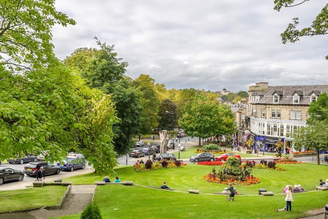 The number of holiday homes recorded in Central Harrogate is 25