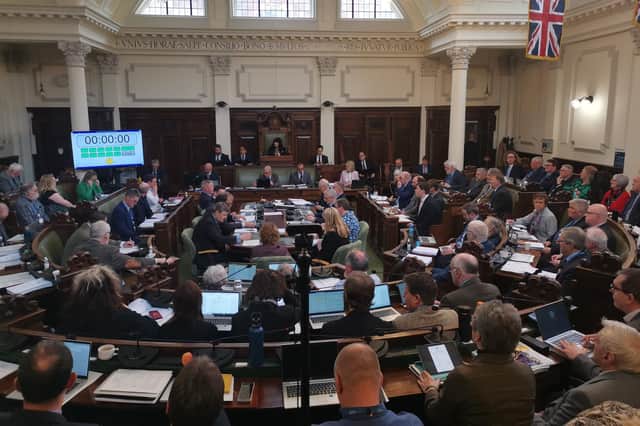 North Yorkshire Council's full council meeting.