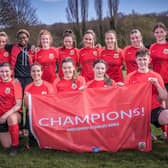 Knaresborough Town Women are the 2022/23 West Riding County League Division Four champions. Pictures: Caught Light Photography