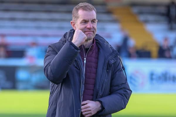 Simon Weaver and his Harrogate Town players are in FA Cup action away at Bury FC this weekend. Picture: Matt Kirkham