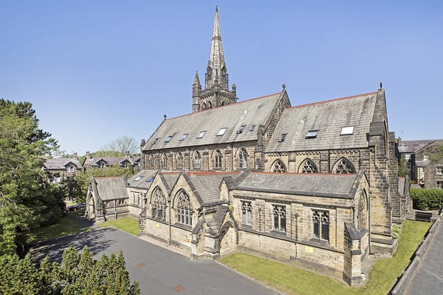 A stunning former church building now containing prestige apartments.