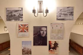 Memories - The surprise 100th birthday party for Mr Ernest Tindall in Bishop Monkton included a wall of Second World War photographs and memorabilia.
