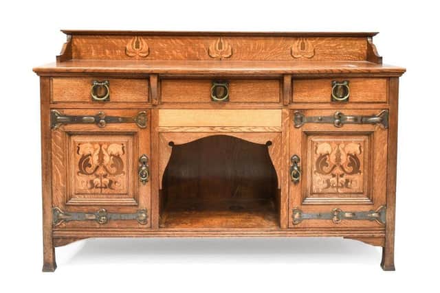 An Arts & Crafts Shapland & Petter Inlaid Oak Sideboard – Estimate: £1,000-1,500