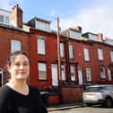 Sarah Coothoopermal outside her home in Holbeck.