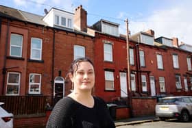 Sarah Coothoopermal outside her home in Holbeck.