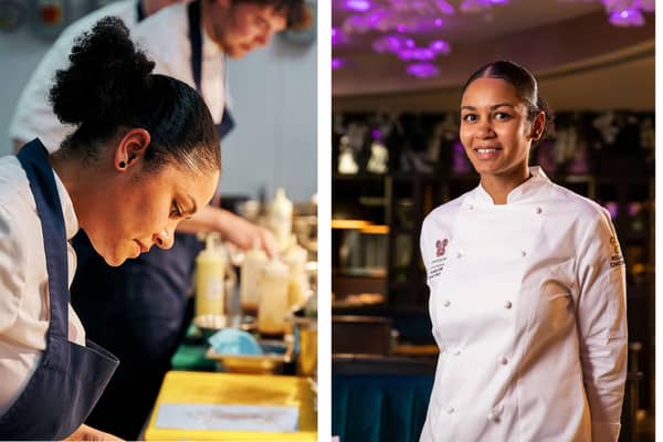 Pictured: Samira Effa, head chef at Grantley Hall to compete in hit BBC series - Great British Menu.