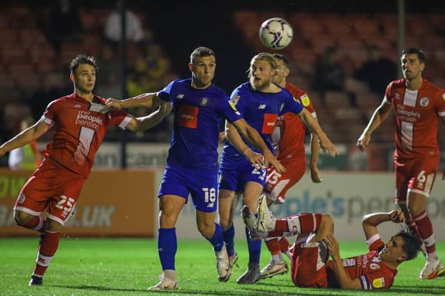 Harrogate Town drew 2-2 on their last visit to Crawley Town. Pictures: Matt Kirkham