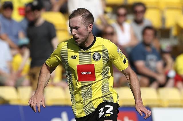 Harrogate Town midfielder Stephen Dooley is an injury doubt for Saturday's League Two clash with Carlisle United. Picture: Craig Galloway/Harrogate Town AFC