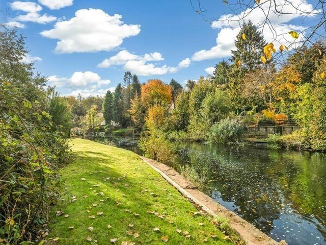 The picturesque stretch of the River Nidd as seen from the house.