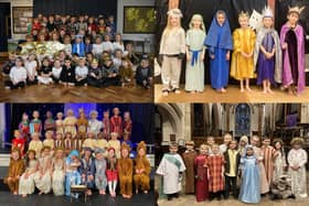 We take a look at 19 photos of children in Christmas nativity plays at schools across the Harrogate district