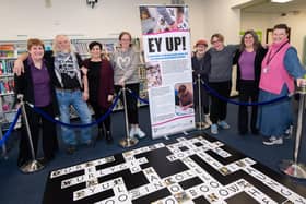The new Ey Up! exhibition at Selby library which was unveiled by library staff and those who took part in the sessions.