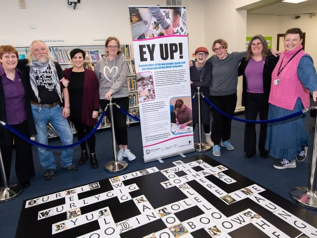 The new Ey Up! exhibition at Selby library which was unveiled by library staff and those who took part in the sessions.